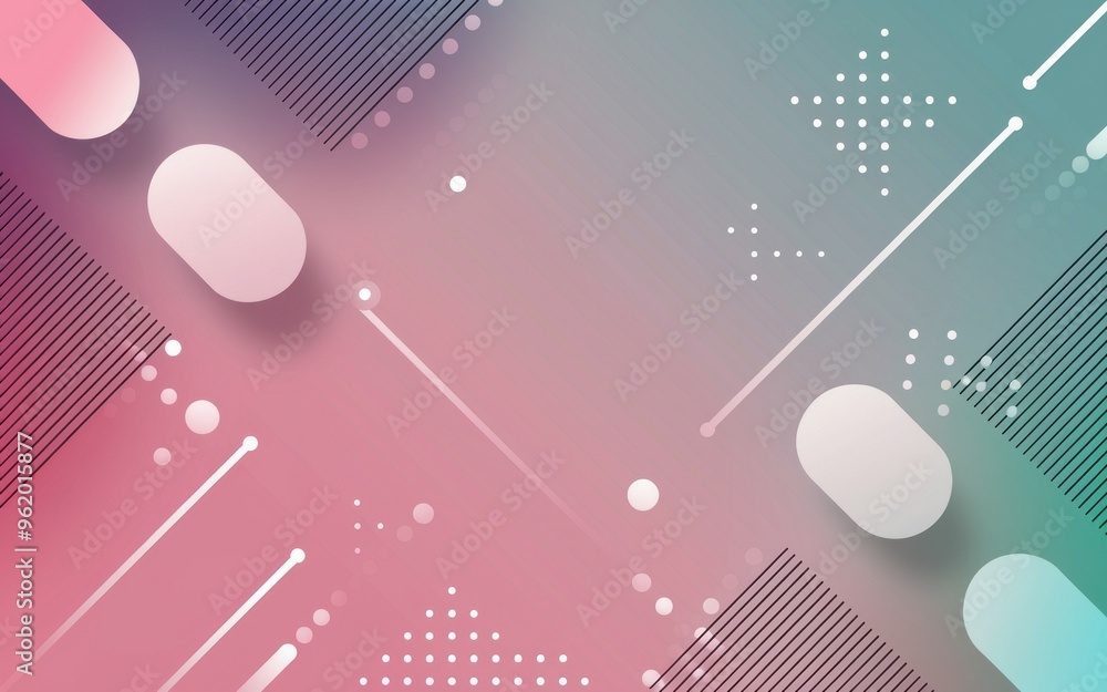 Aufkleber abstract geometric background. soft gradient background with geometric shapes and lines. ideal for m