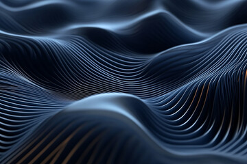 Naklejka premium Abstract wave particle technology background
