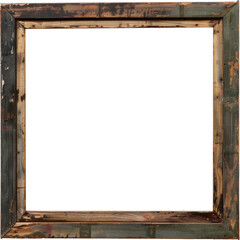 Weathered wooden frame