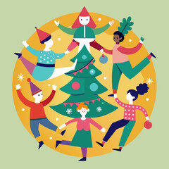 New Year's round dance