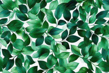 Obraz premium A vibrant arrangement of green leaves, perfect for nature-themed designs and backgrounds.