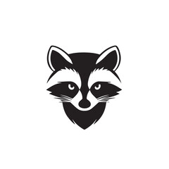 Fototapeta premium Raccoon in cartoon, doodle style . Image for t-shirt, web, mobile apps and ui. Isolated 2d vector illustration in logo, icon, sketch style, Eps 10, black and white. AI Generative