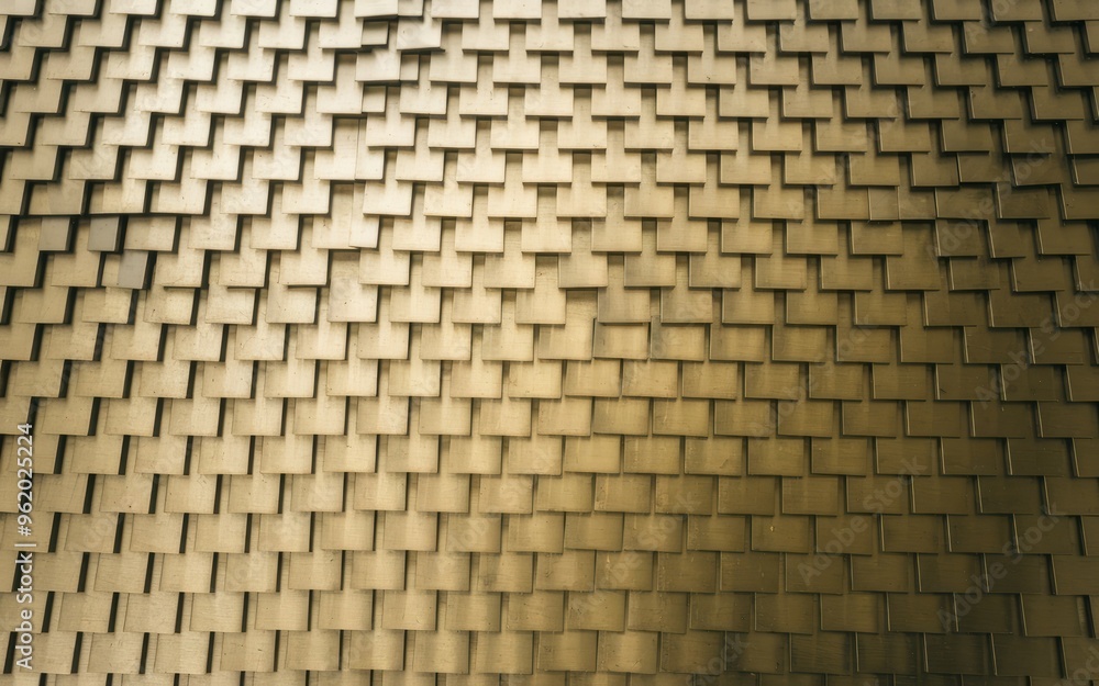 Aufkleber geometric tile wall. abstract texture background of a geometric tile wall with light patterns.