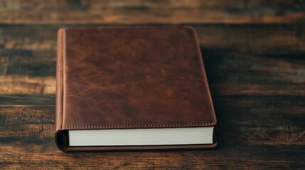 Personalized leather-bound journal with name embossing