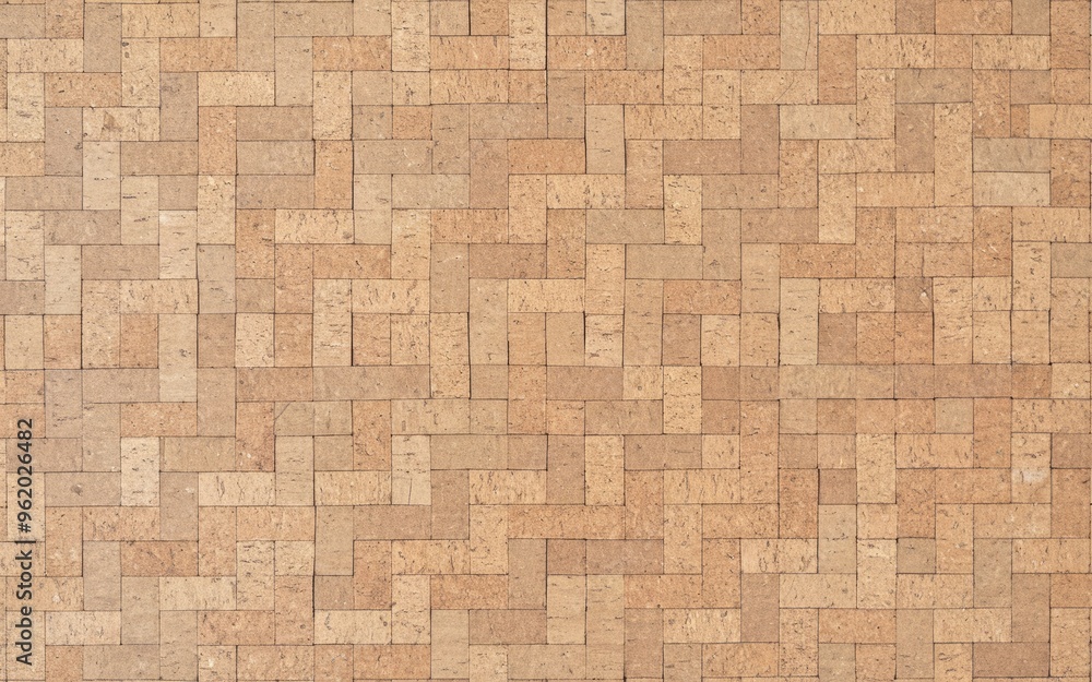 Poster brick pavement texture. seamless brick pavement texture with a repeating pattern. ideal for backgrou