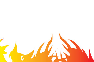 Fire red yellow bottom illustration vector background