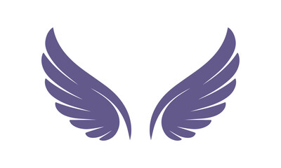 simple wings logo	
