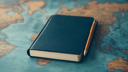 Personalized travel journal with custom map design