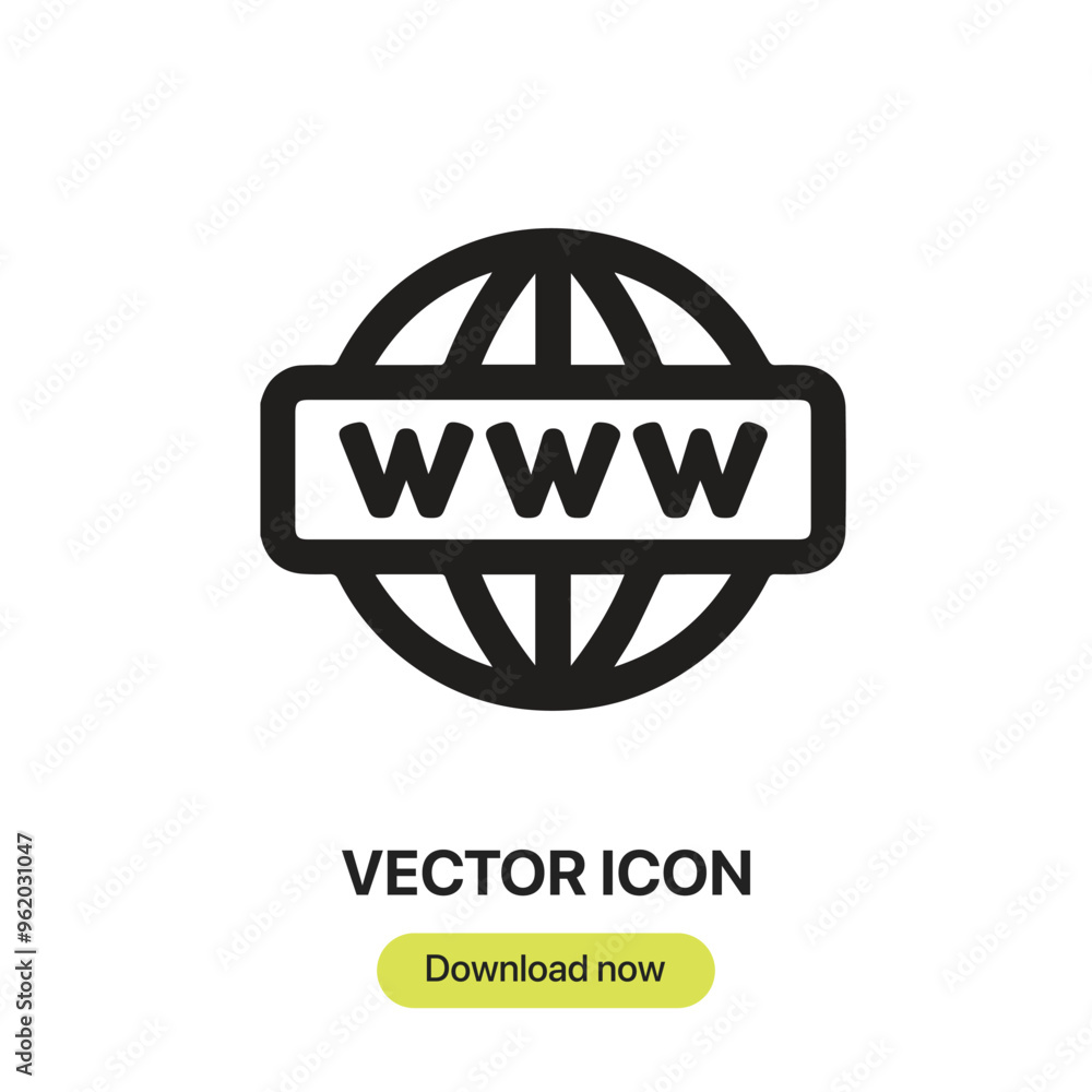 Poster web icon vector. linear-style sign for mobile concept and web design. web symbol illustration. pixel