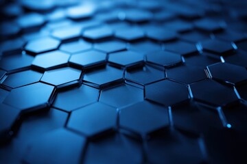 Obraz premium Dynamic Hexagonal Mosaic Abstract Background Inception - Futuristic Design Inspiration