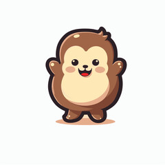 happy cartoon vector stickers