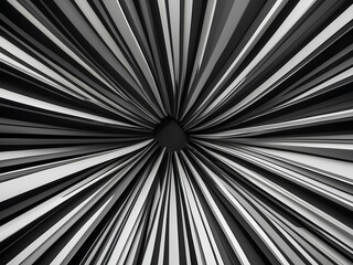 Obraz premium dynamic black and white spiral design with impressive three-dimensional shapes