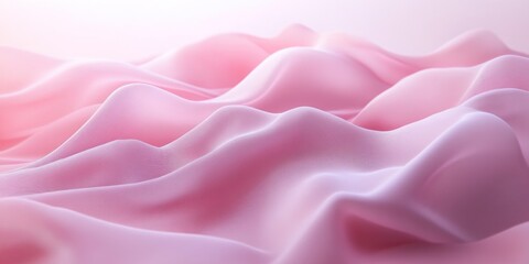 Obraz premium Abstract Pink Fabric Waves with Subtle Texture