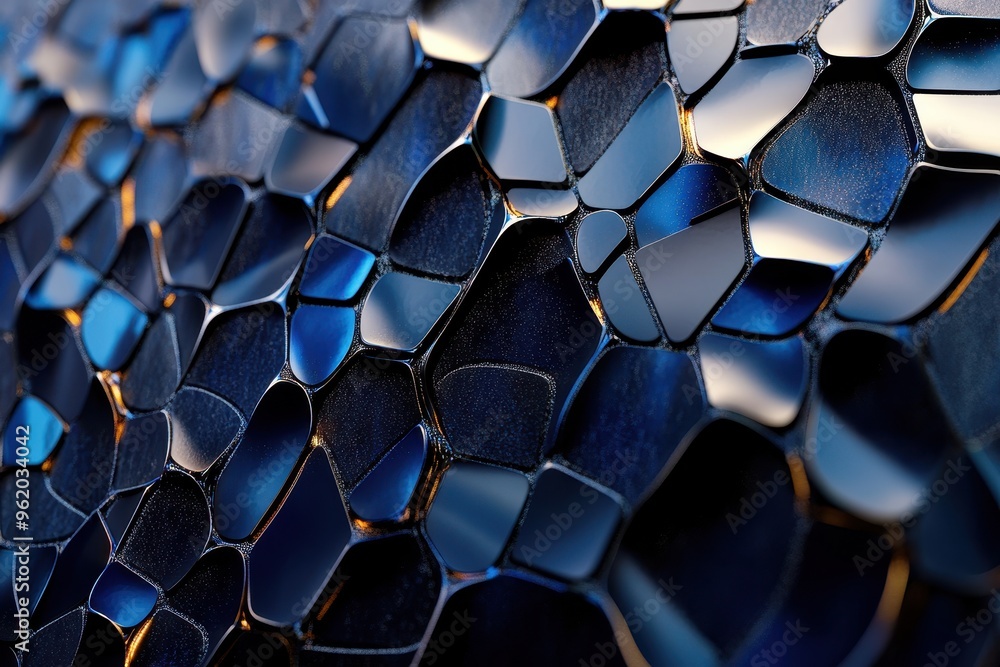 Poster futuristic mosaic hexagon abstract background for modern design concepts
