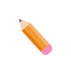 A pencil, a standard simple pencil. Vector color illustration.