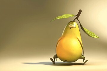 pear on the table