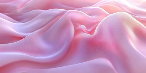 Obraz premium Abstract Pink Fabric with Soft Waves and Texture