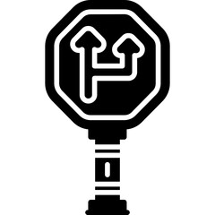 Passing Lane Sign Icon