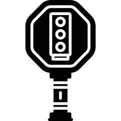 Signal Ahead Sign Icon