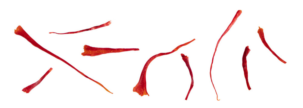 Saffron Threads set on transparent png background