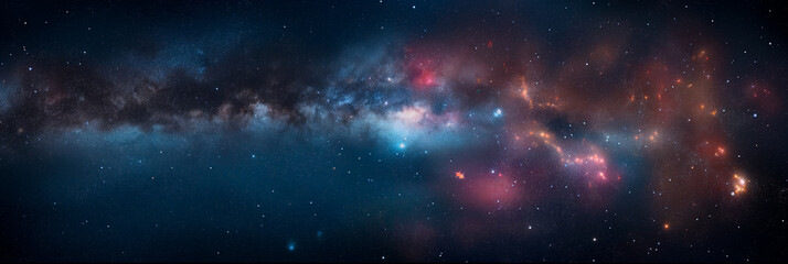 beautiful space with bright stars, space background