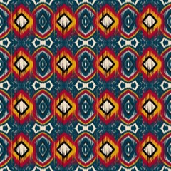 Ikat pattern background repeated shape, traditional, ethnic, embroidery, textured line, for decoration, ornament, home decor, curtain, fabric, clothing.