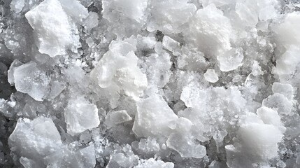 101. Rough, granular rock salt crystals with natural texture