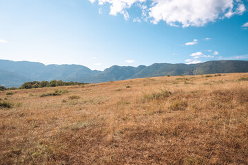 Prairie sèche et le Jura
