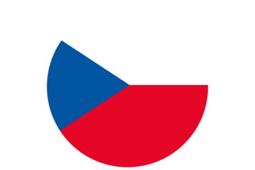 Czech Republic flag button