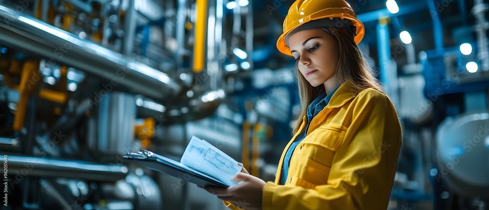 Poster control and process improvement techniques employed in an industrial manufacturing facility focused 