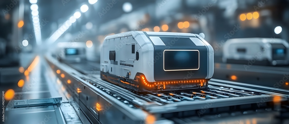 Poster automated aircraft logistics systems showcasing the role of advanced technologies and automation in 