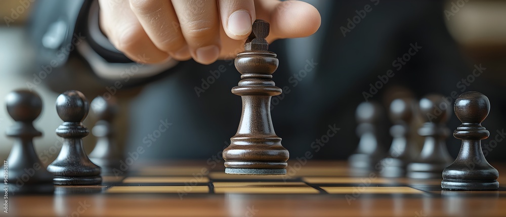 Poster strategic decision making for optimized performance and competitive advantage showcasing the intrica