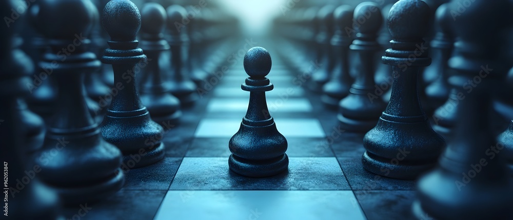 Poster strategic decision making and resource optimization highlighted in a photography concept showcasing 