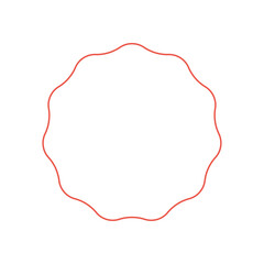 シンプルで華やかな細い線の抽象的な形 - フレームやエンブレムなどの装飾素材