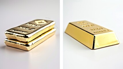 Two gold bars are shown side by side