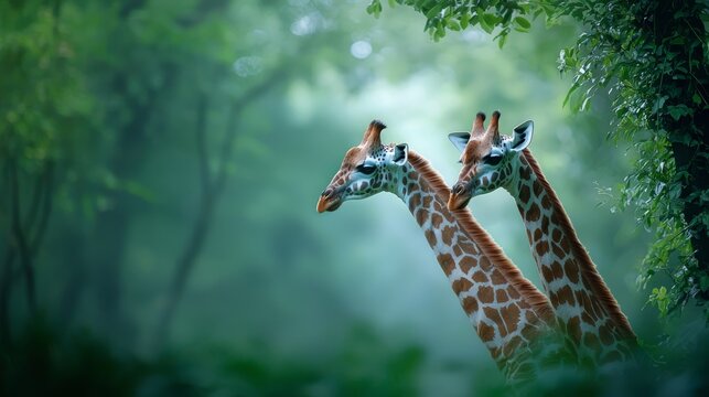 A photostock image of wildlife conservationists protecting an endangered species in a forest