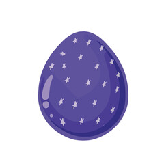 eggs in a small star for easter, art hand drawn illustration