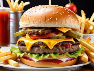 Classic American Cheeseburger