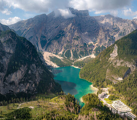 Lago Di Braise, UNESCO Dolomites Italy.