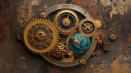 old clock mechanism