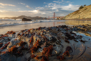 Golden Gate Bridge and Pacific Ocean