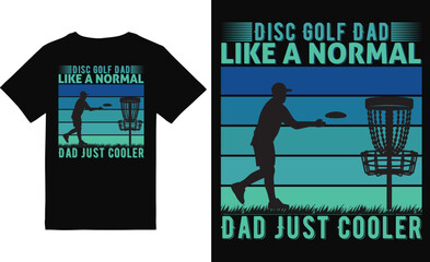 Disc Golf T-Shirt Design vector file