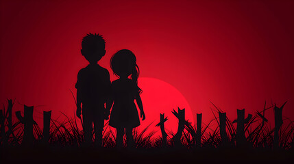 Fototapeta premium International Day Innocent Children Victims