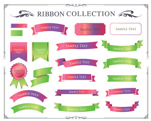 ハロウィンカラーのリボンデザイン