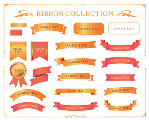 ハロウィンカラーのリボンデザイン