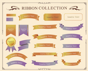 ハロウィンカラーのリボンデザイン