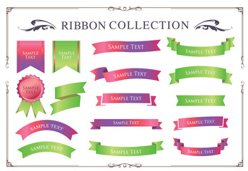 ハロウィンカラーのリボンデザイン