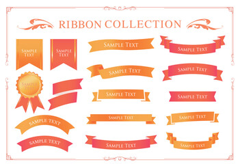 ハロウィンカラーのリボンデザイン