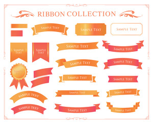 ハロウィンカラーのリボンデザイン