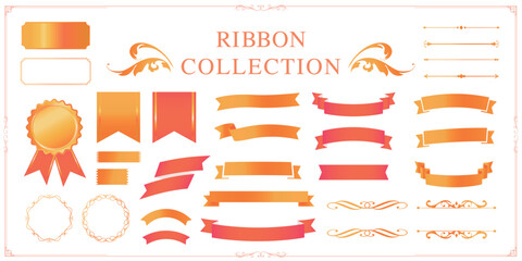 ハロウィンカラーのリボン